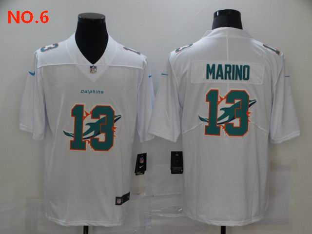 Men's Miami Dolphins 13 Dan Marino Jersey NO.6;